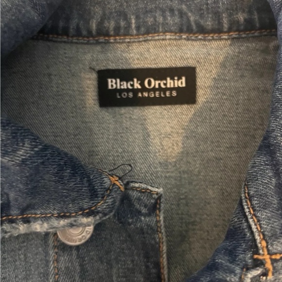 Black Orchid Jean Jacket Blue Denim Los Angeles New Without Tag Size Small - Picture 5 of 8